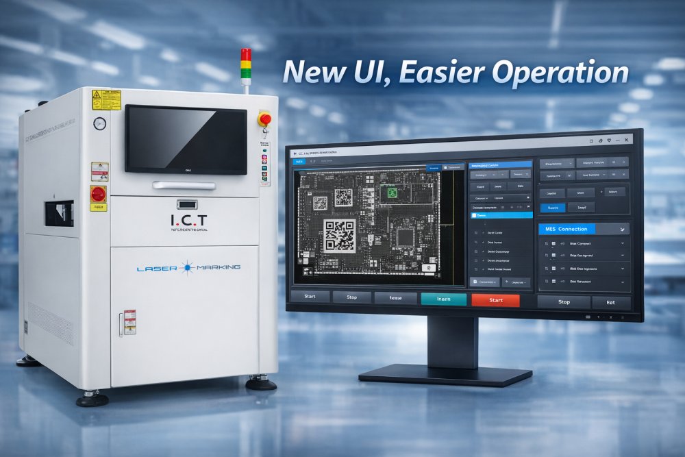 SMT laser marking machine מכונת סימון לייזר SMT