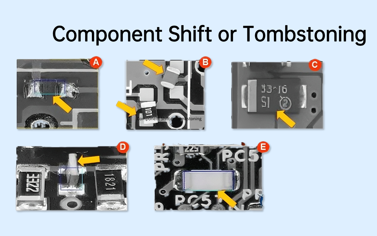 5. Defects AOI Excels At — Where X-ray Is Less Effective 5. פגמים AOI מצויין - היכן שצילום רנטגן פחות יעיל