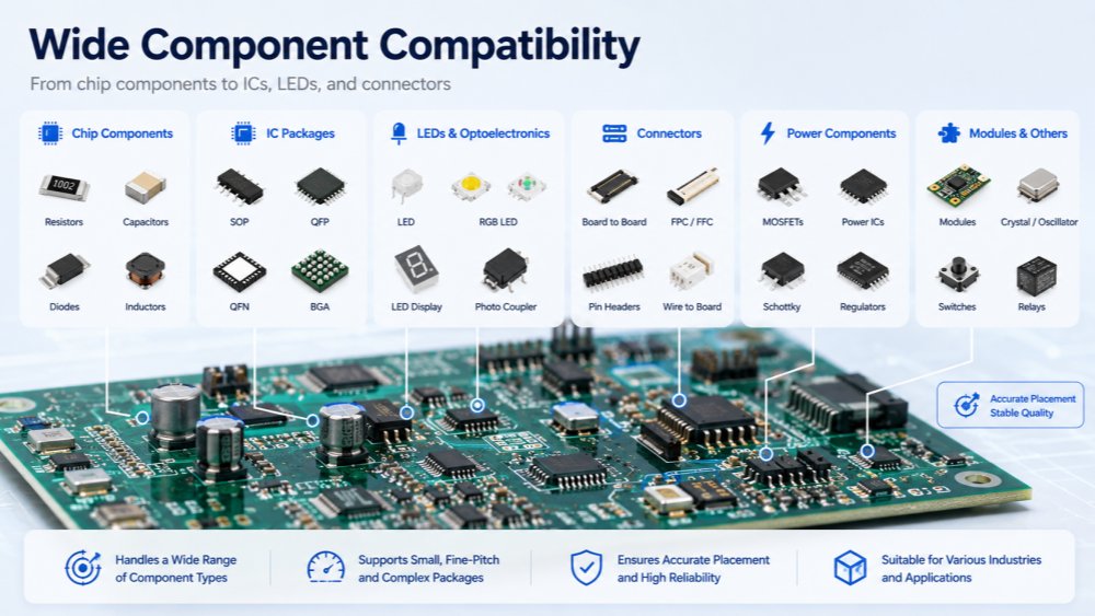 Wide component compatibility תאימות רכיבים רחבה