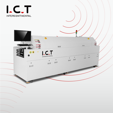 ICT-S6 |חסכונית 6 אזורים SMT מכונת תנור זרימה חוזרת ללא עופרת מחיר נמוך