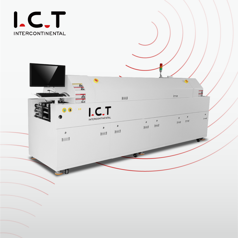 ICT-S6 |חסכונית 6 אזורים SMT מכונת תנור זרימה חוזרת ללא עופרת מחיר נמוך