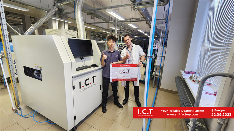 מכונת הלחמת גל סלקטיבית של ICT לאלקטרוניקה לרכב
