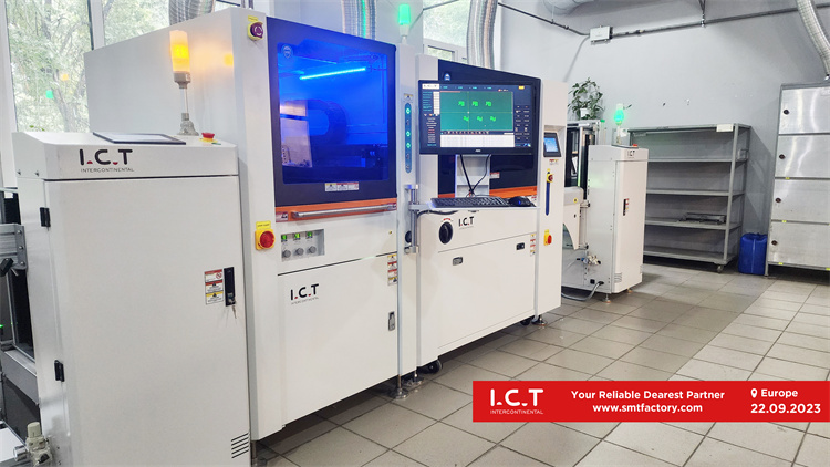 מכונת קו ציפוי PCBA מלאה של ICT עבור אלקטרוניקה לרכב