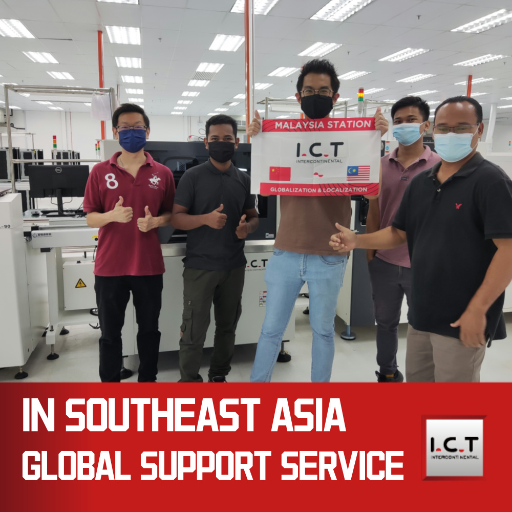 ICT-4034 באיכות גבוהה של מכונת הדפסת PCB מלאה של AUTO-AUTO