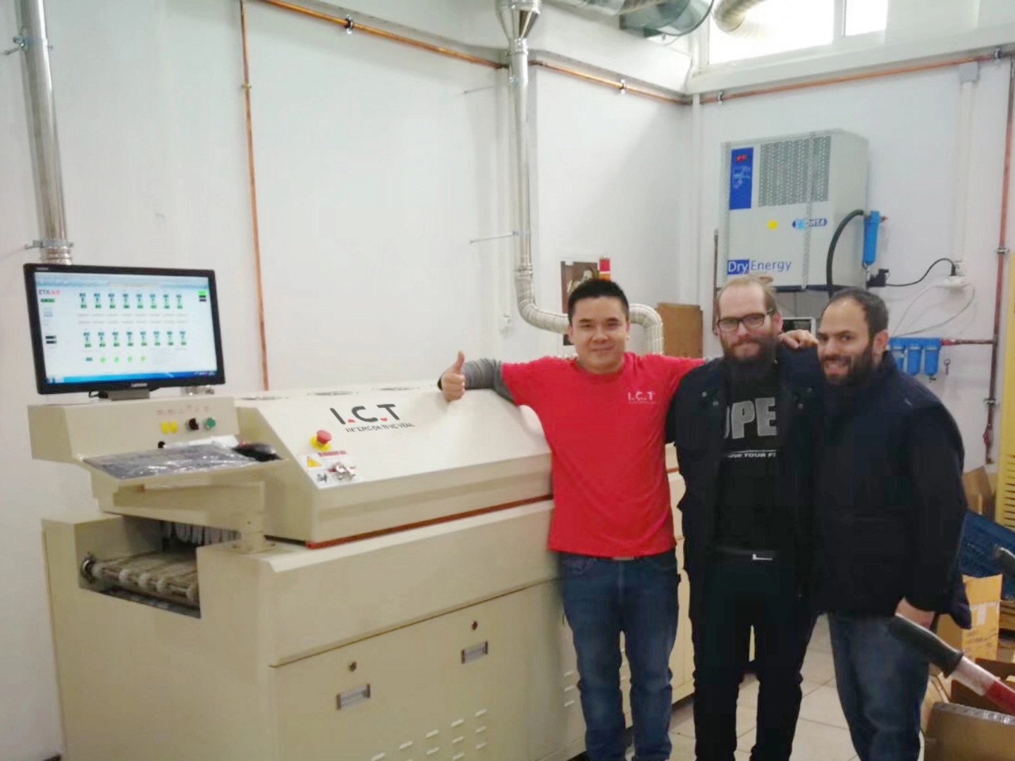 פס ייצור smt ai אוטומטי מלא