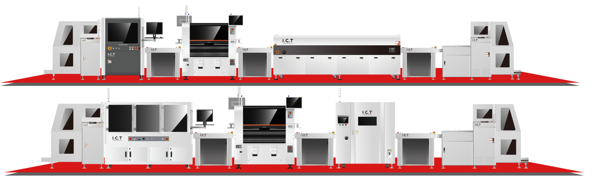 SMT Dispensing Machine Line קו מכונות חלוקת SMT