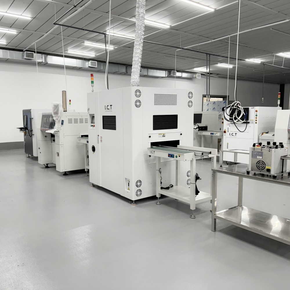 ICT-D1200 | מכונת חלוקת סילון מקוונת לקו SMT