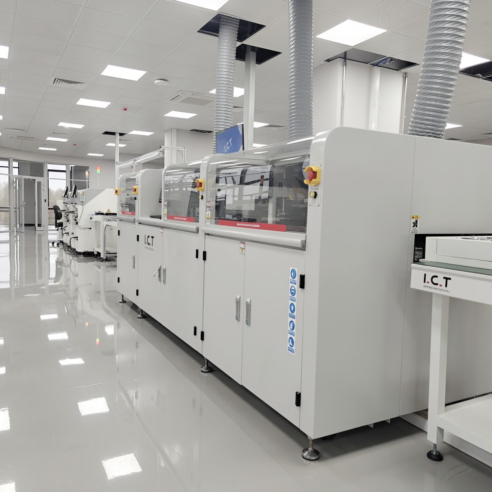 ICT-SS550 | מכונת הלחמה גלים סלקטיבית מקוונת אוטומטית מלאה 