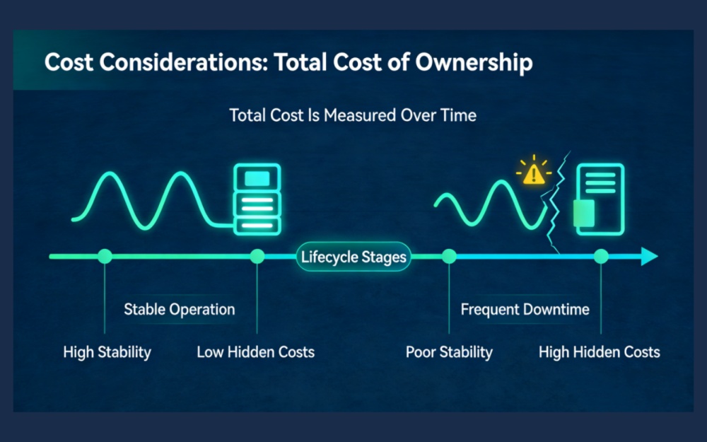 העלות הכוללת נמדדת לאורך זמן