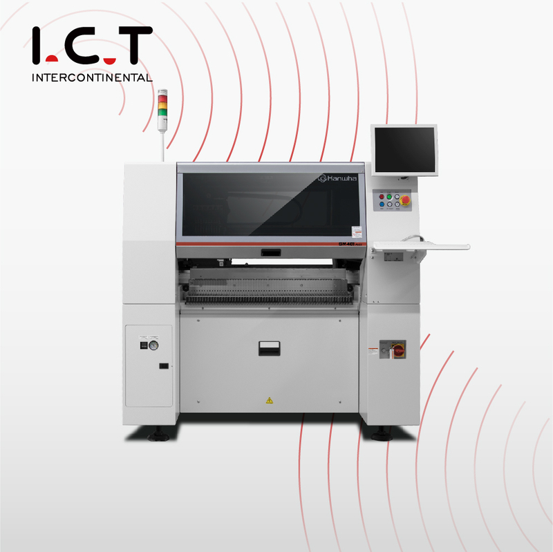 ICT SMD ETA Pick and Place Machine Chip Mounter SMT411 4 Heads LED SMT Machine