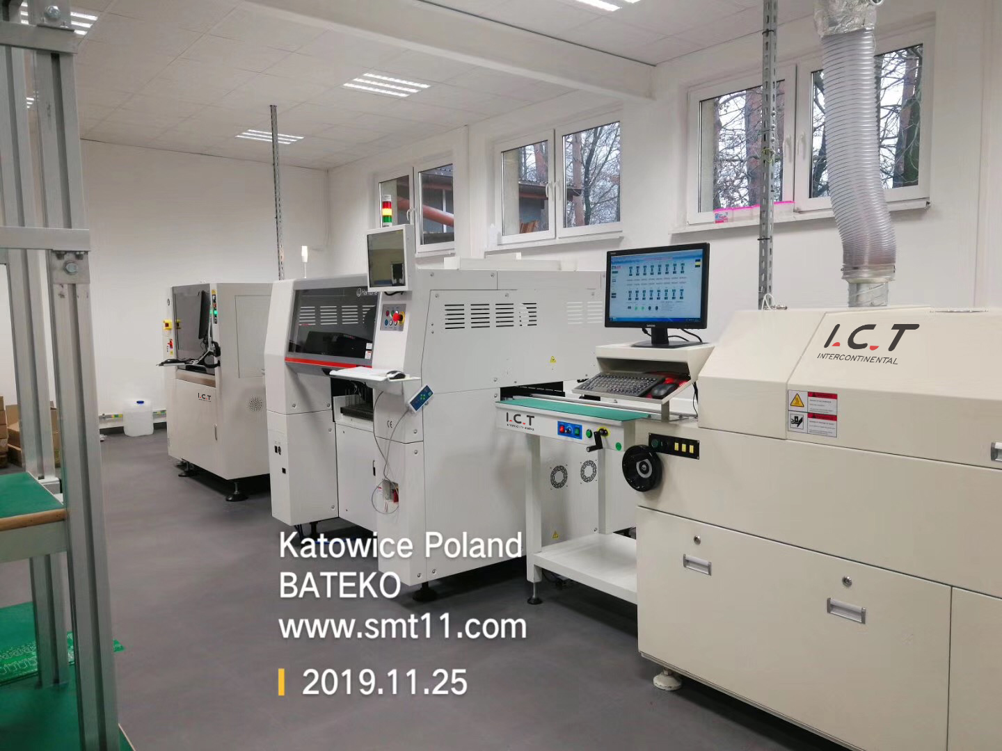פס ייצור pcba, מכונת בחירה ומקום, מכונת מטעין PCB