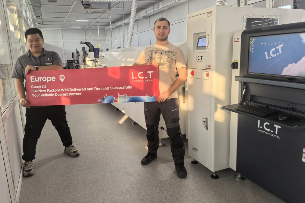 מהנדסי ICT השלימו בהצלחה את התקנת קו SMT באירופה.jpg