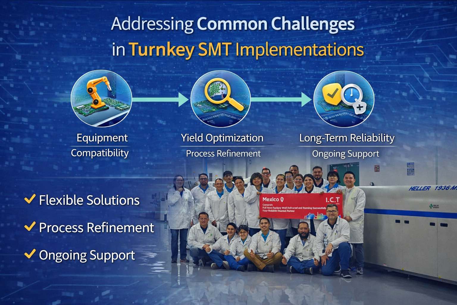 7. טיפול באתגרים נפוצים ביישומי SMT Turnkey