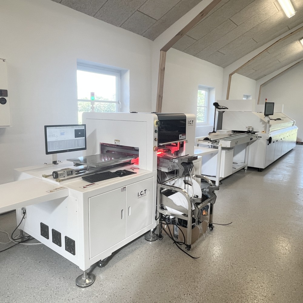 מכונת מדפסת סטנסיל מסך SMT PCB אוטומטי מלא דגם ICT-5151 