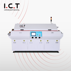 High End PCB Reflow Oven T4 עם 4 אזורי חום דגם Benchtop