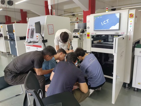 אימונים וקבלה של AOI ב- ICT