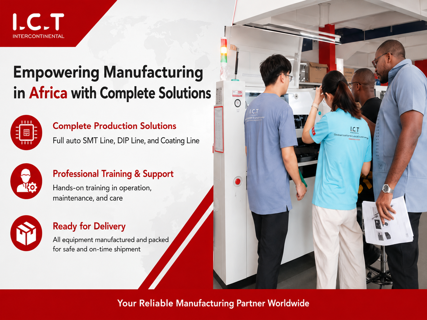 לקוח אפריקאי מבקר במפעל ICT for Machines Training.png