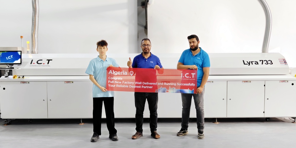 ICT מספקת קו ייצור SMT שלם לייצור סמארטפונים באלג