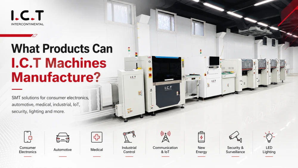 אילו סוגי מוצרים יכולים ICT SMT Machines Manufacture.webp