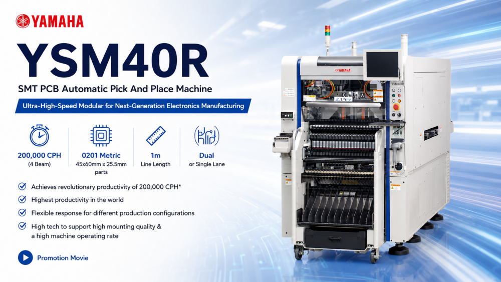 מכונת בחירה אוטומטית של ימאהה SMT PCB של ימאהה