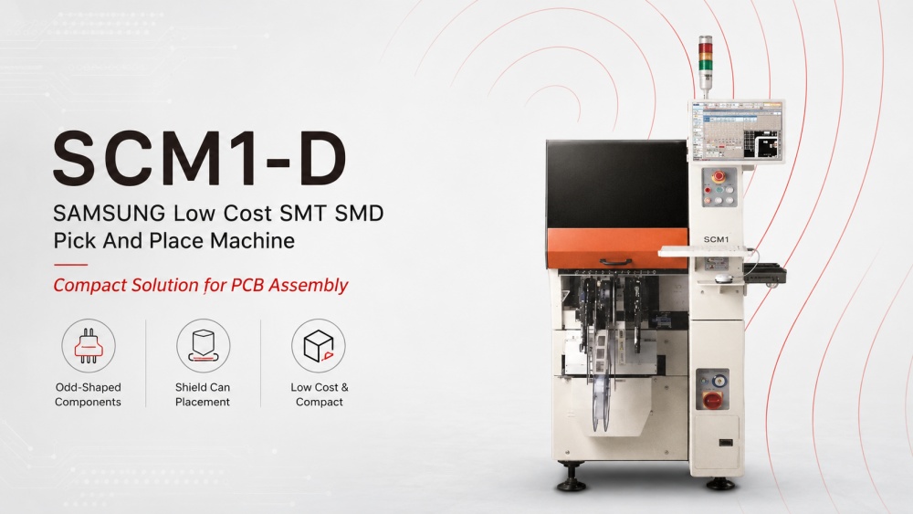 SCM1-D SAMSUNG בעלות נמוכה SMT SMD Pick and Place Machine